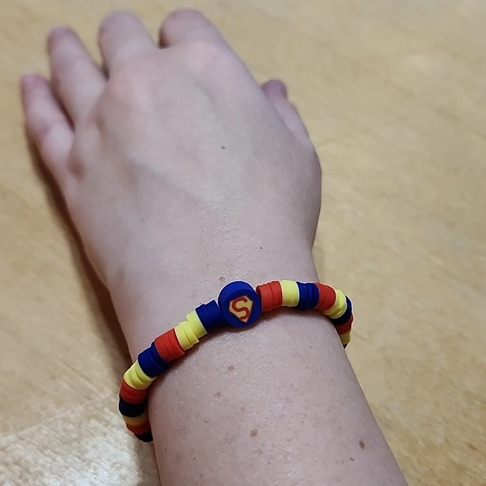 Sold! Handmade Super Hero Clay Bead Braclet Bundle ๐ซ - Picture 8 of 10